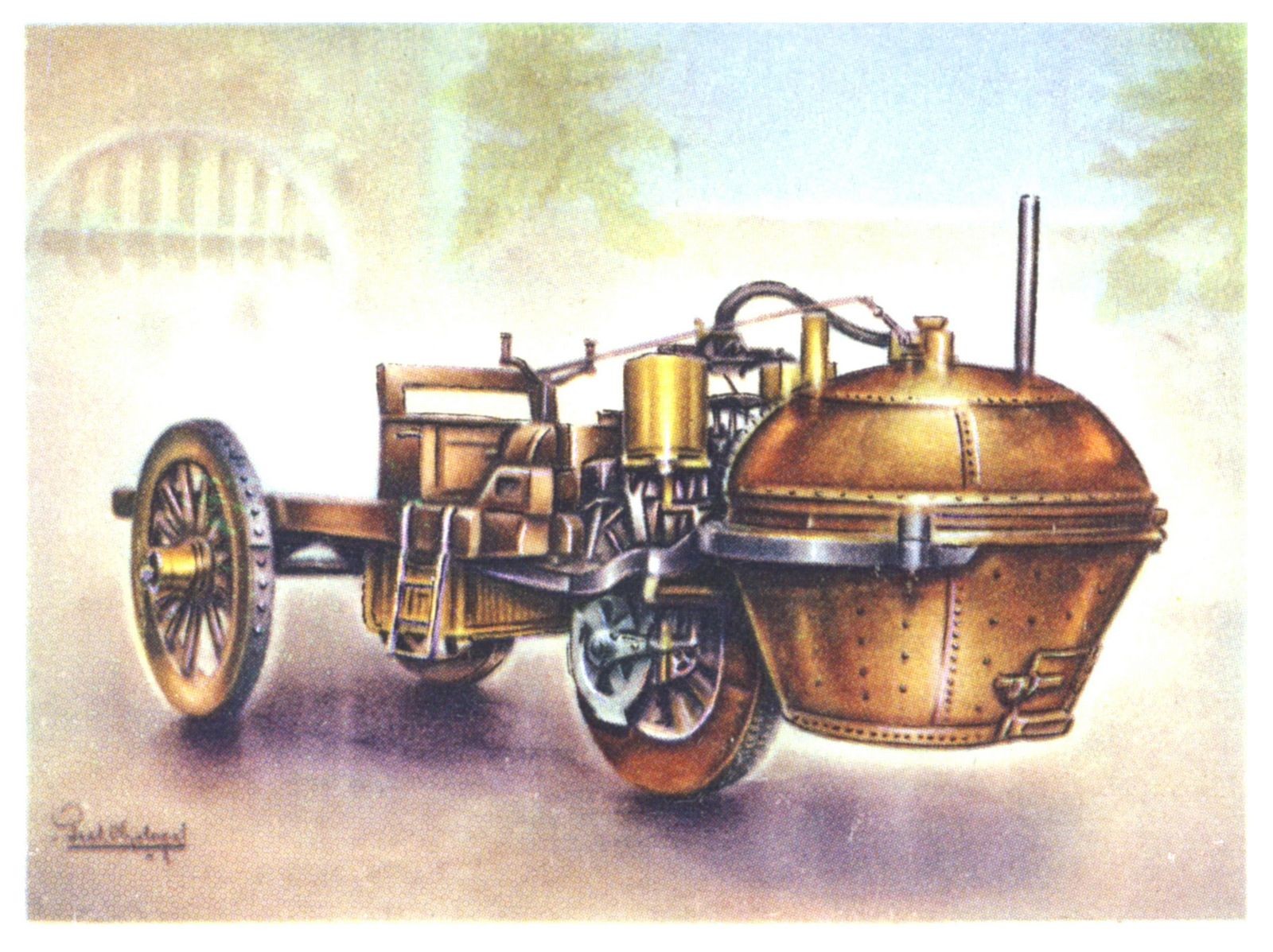 A steam powered vehicle the first vehicle фото 100