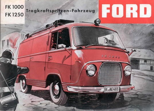 1962 Ford Taunus Transit Fk 1250 Rosenbauer Museum Exhibit 360carmuseum Com